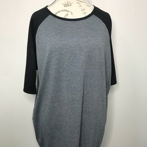 M Raglan Black & Gray Lularoe Irma